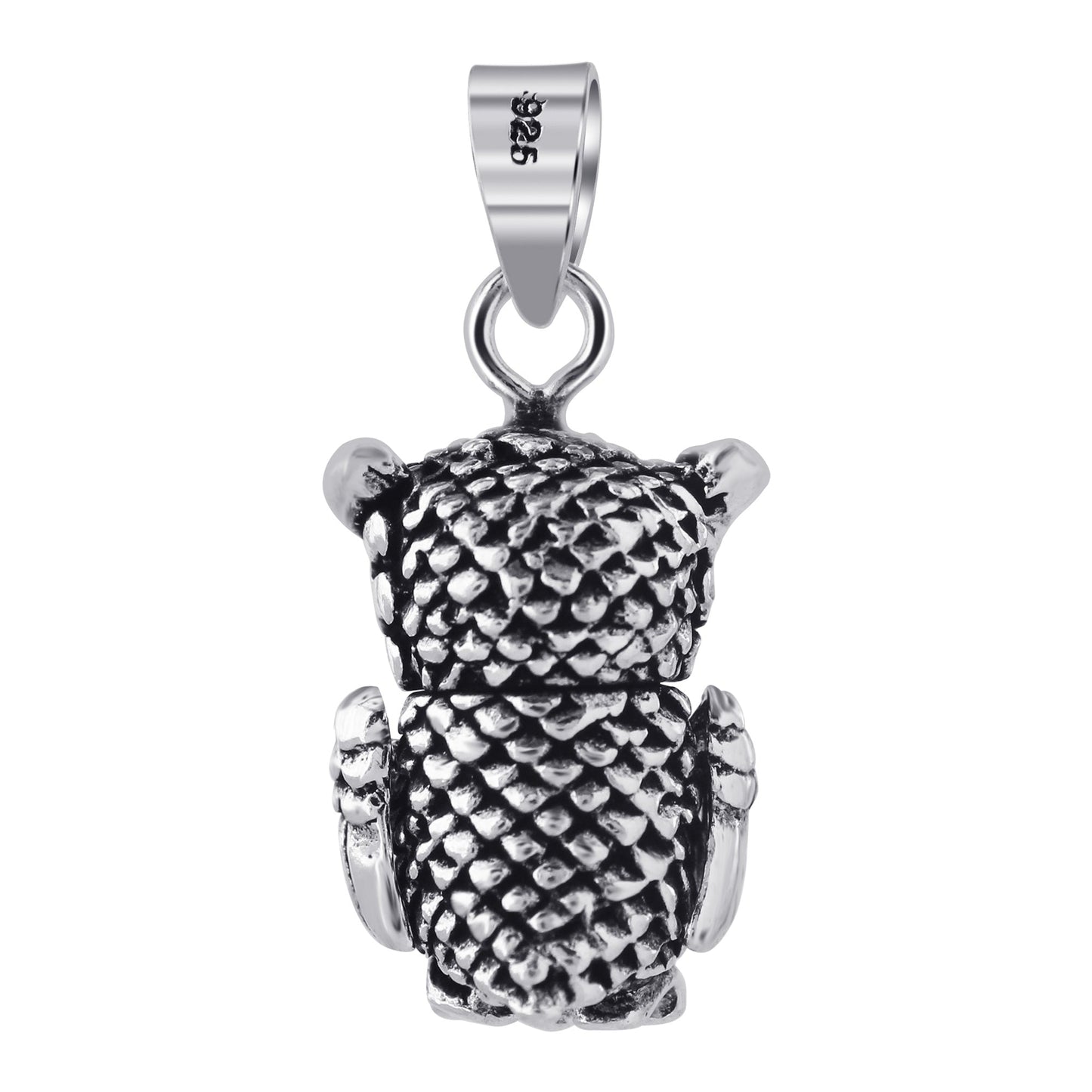 925 Sterling Silver Owl Pendant Birds - Gem Avenue