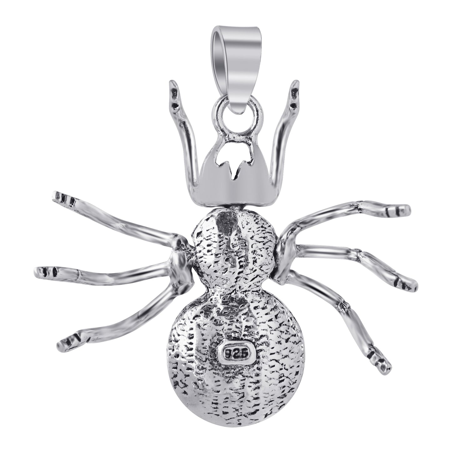 925 Sterling Silver Spider Charm Pendant Insect- Gem Avenue
