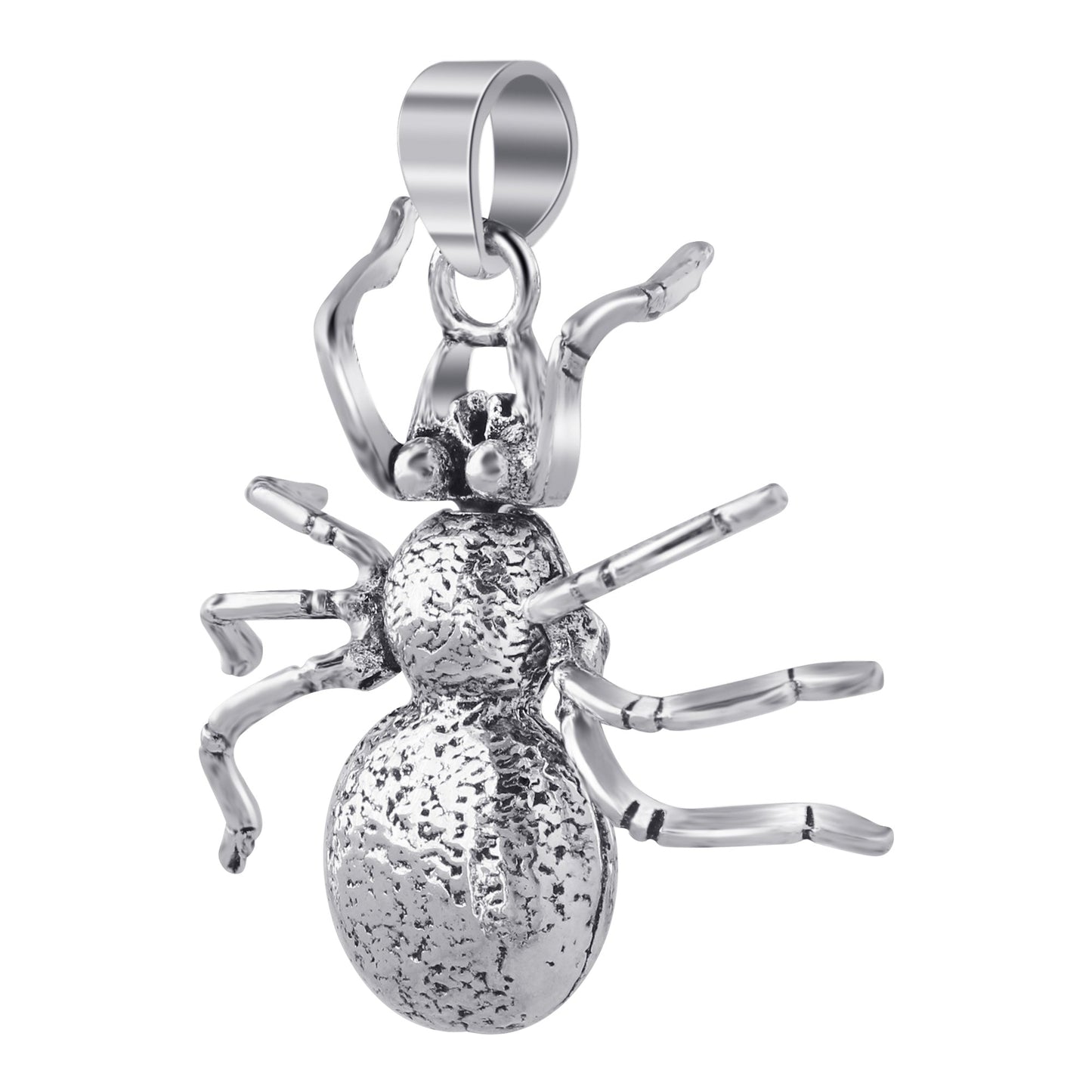 925 Sterling Silver Spider Charm Pendant Insect- Gem Avenue