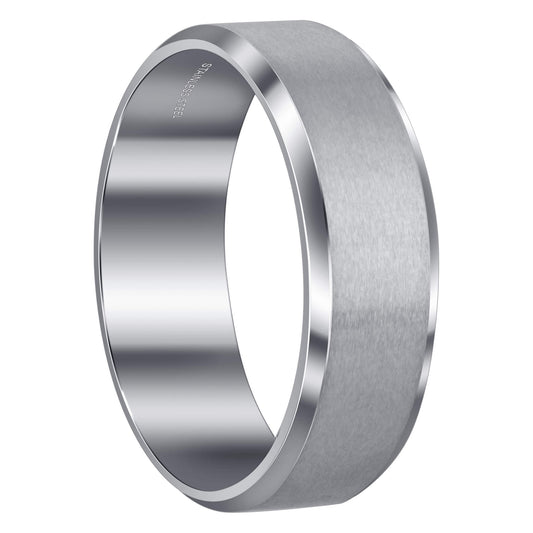 Men's Stainless Steel Comfort Fit Band - Gem Avenue