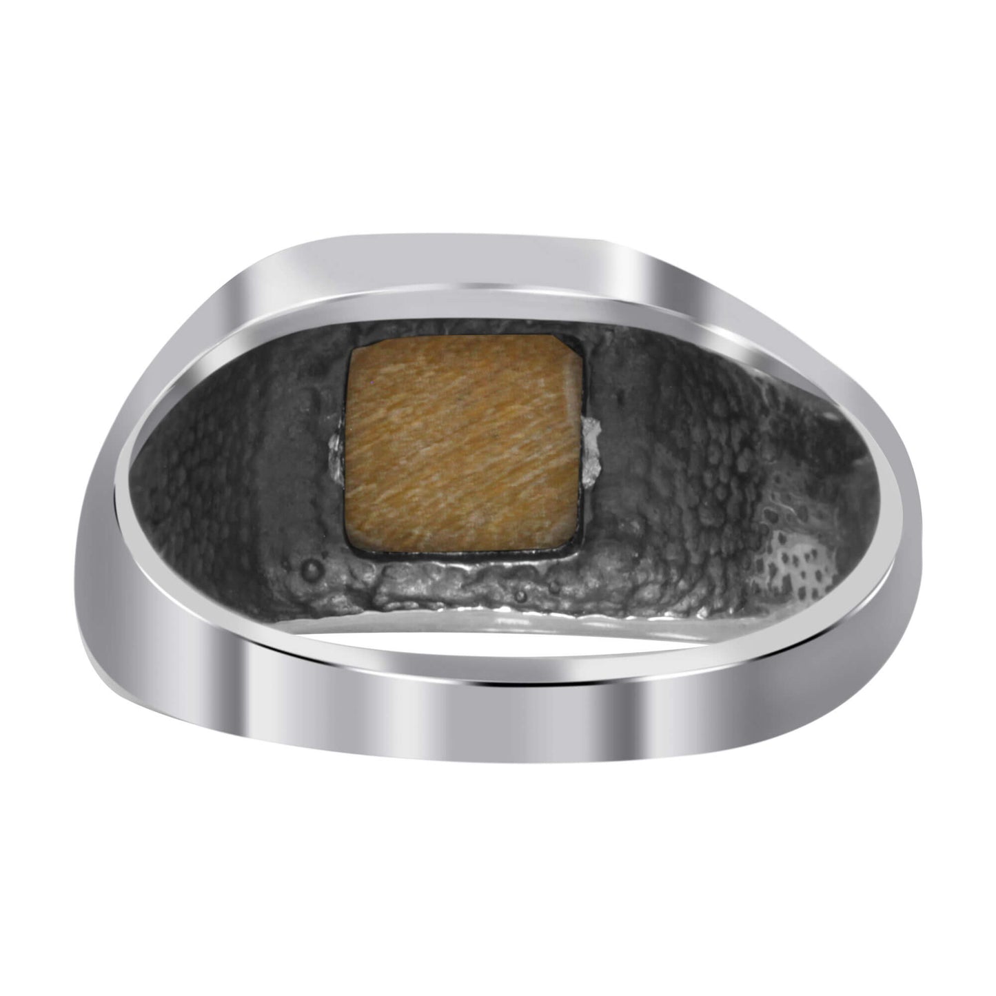 Natural Tiger Eye Gemstone 925 Sterling Silver Mens Ring Size 10