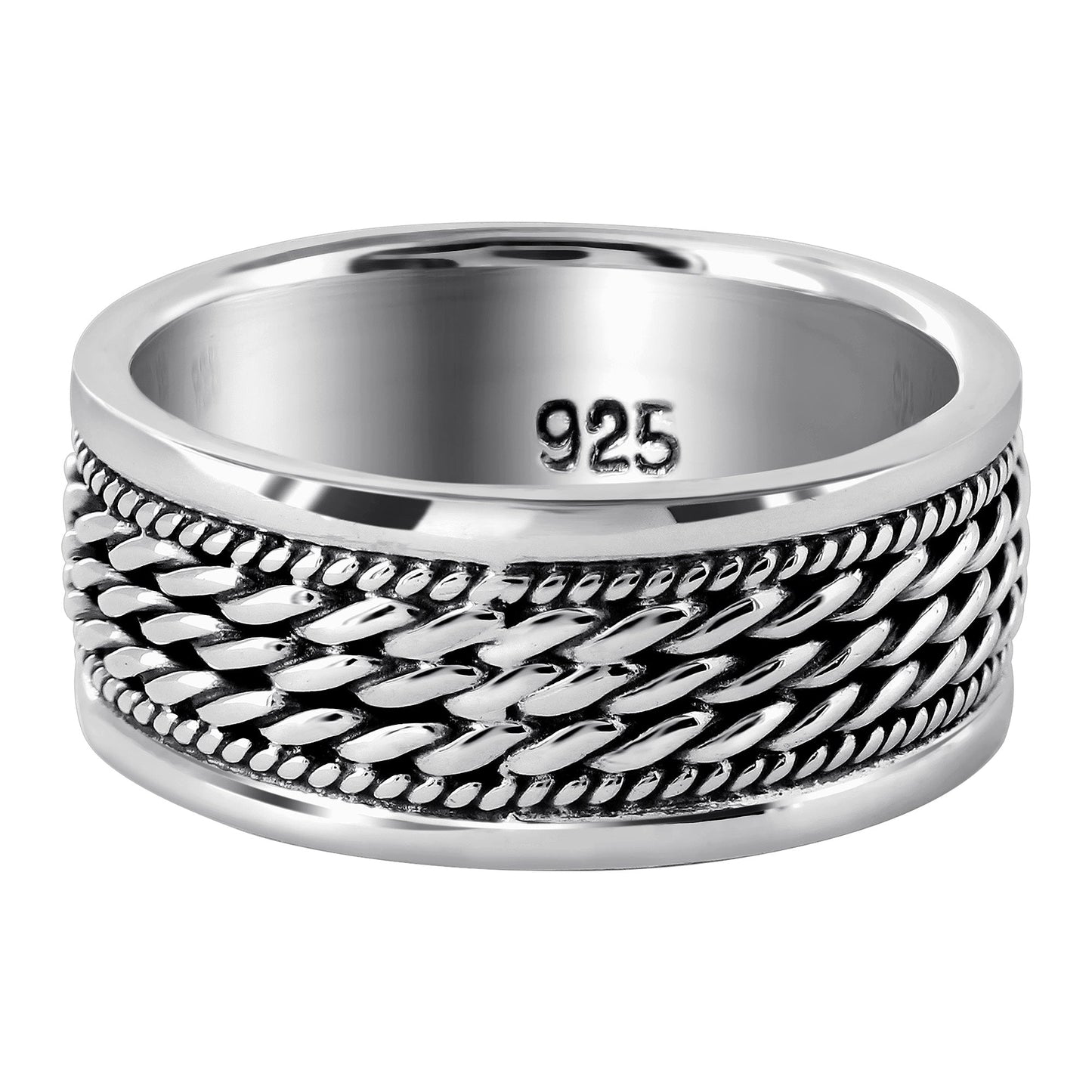 925 Sterling Silver Handmade Vintage Band Ring - Gem Avenue