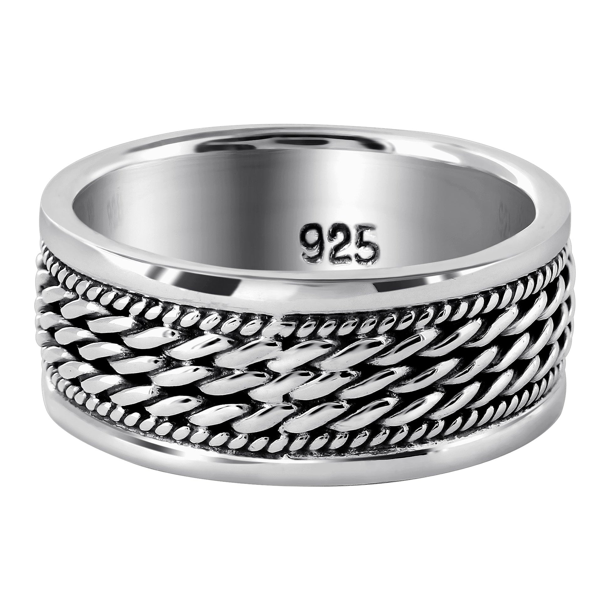 925 Sterling Silver Handmade Vintage Band Ring - Gem Avenue