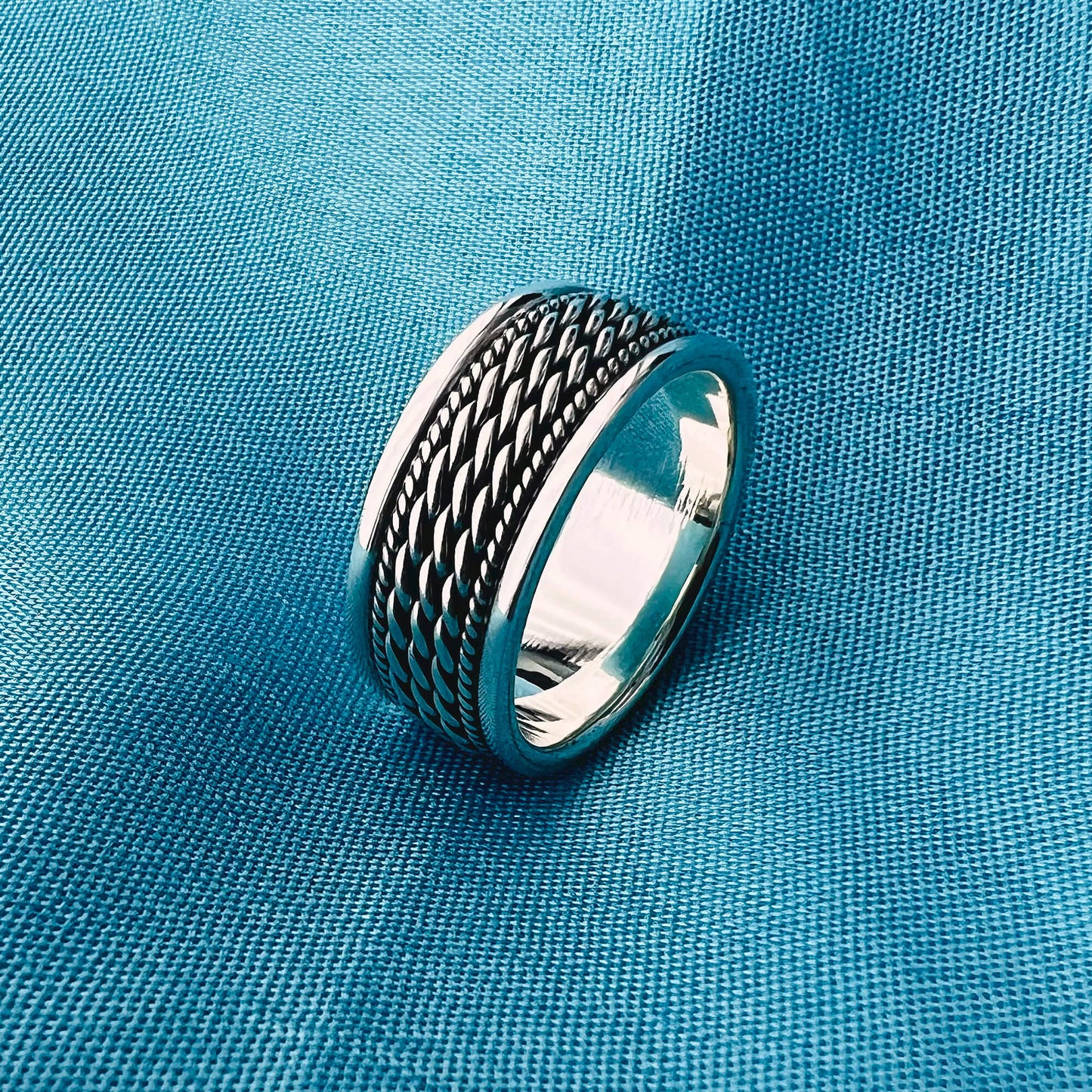 925 Sterling Silver Handmade Vintage Band Ring - Gem Avenue