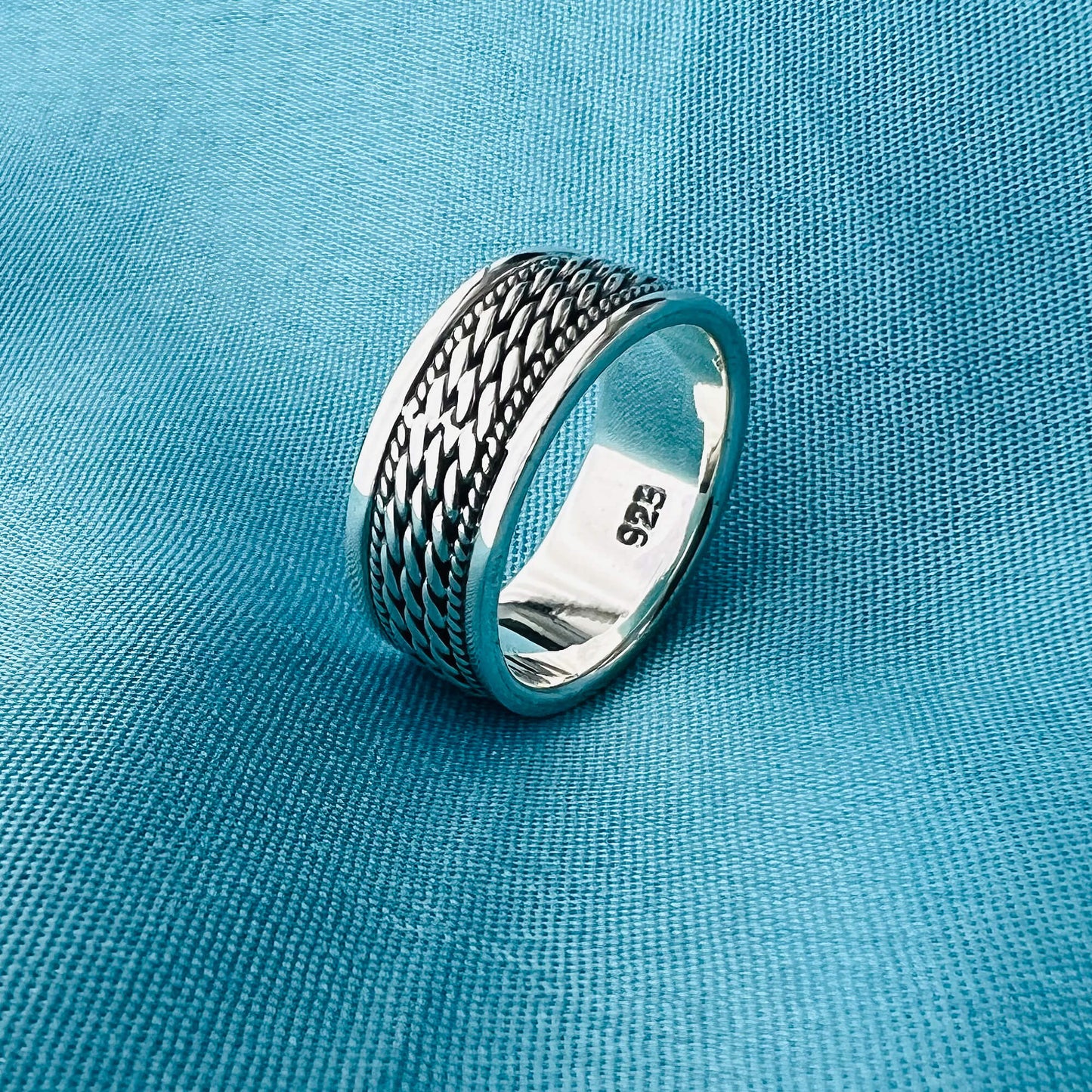 925 Sterling Silver Handmade Vintage Band Ring - Gem Avenue