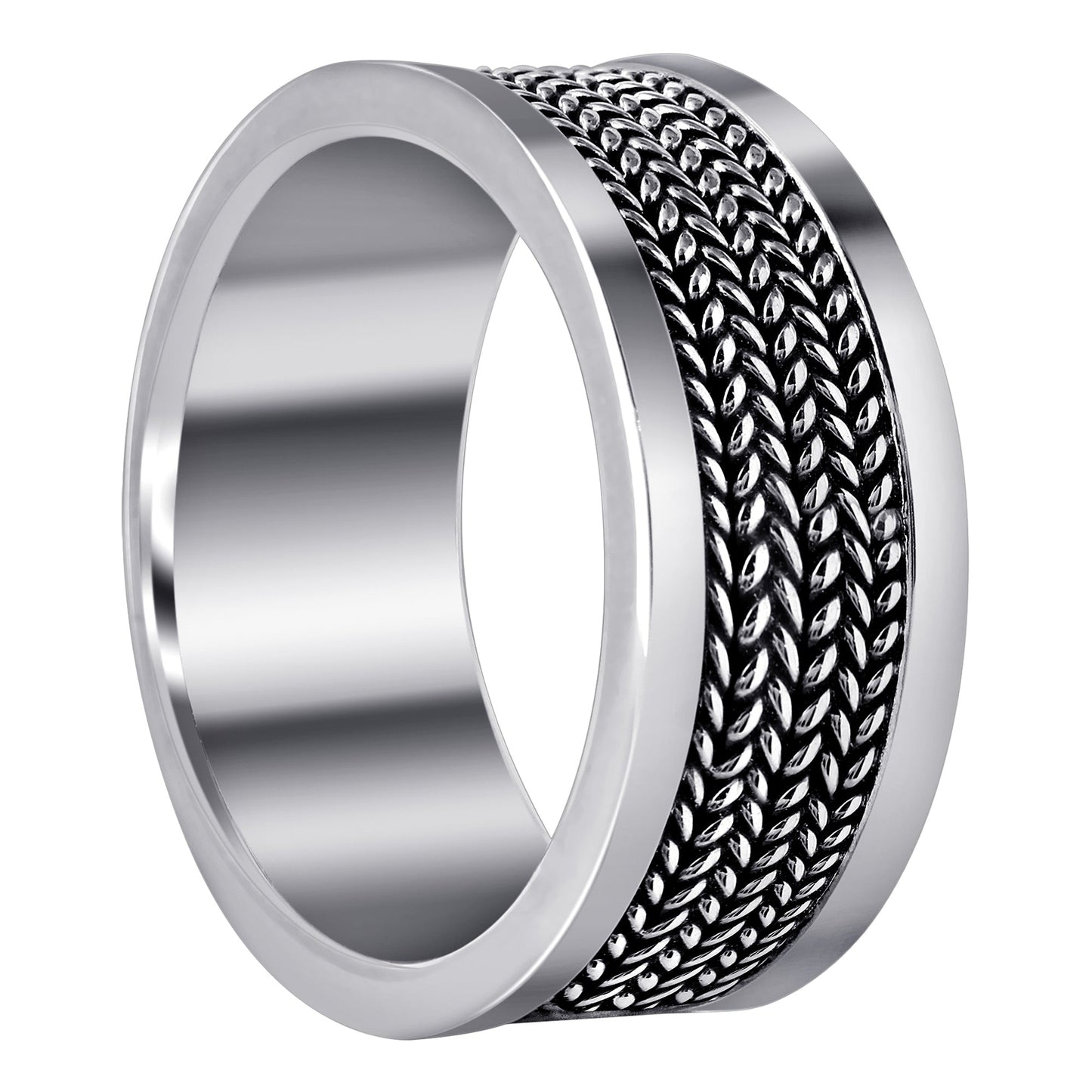 925 Sterling Silver Handmade Bali Rope Band Ring - Gem Avenue