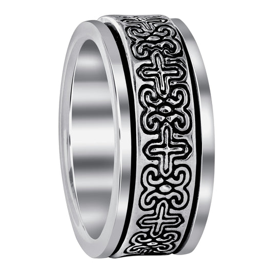Handmade Celtic 925 Sterling Silver Band Ring - Gem Avenue