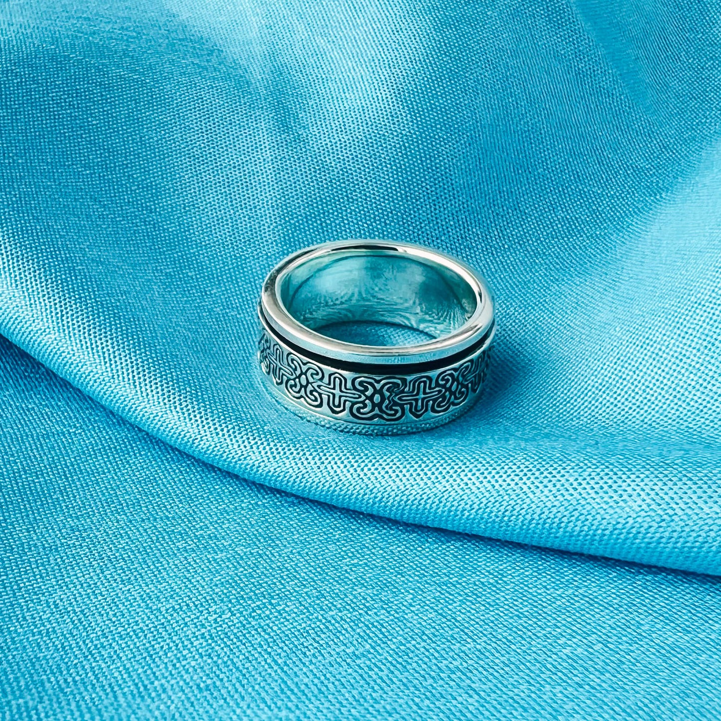 Handmade Celtic 925 Sterling Silver Band Ring - Gem Avenue