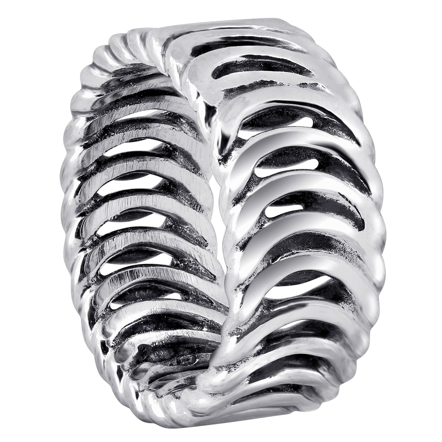 925 Sterling Silver Eternity Loops Ring - Gem Avenue