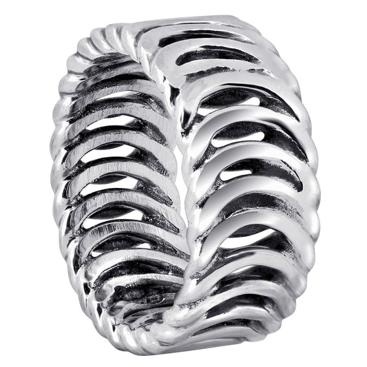 925 Sterling Silver Eternity Loops Ring - Gem Avenue