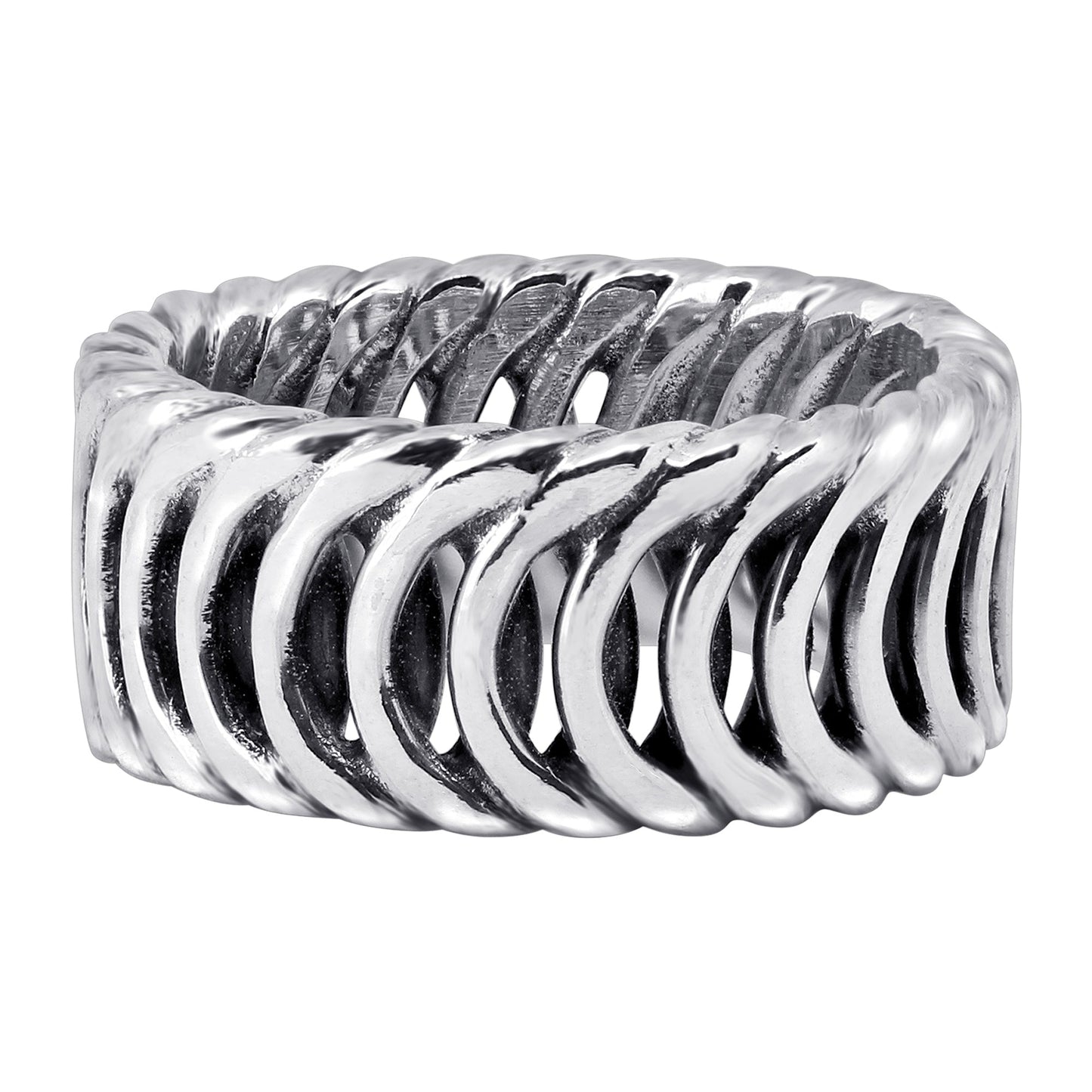 925 Sterling Silver Eternity Loops Ring - Gem Avenue