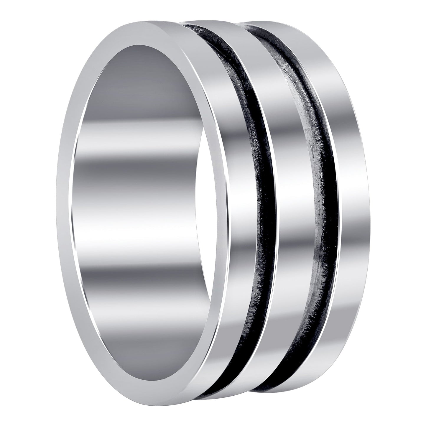 Unisex 925 Sterling Silver Band Ring - Gem Avenue