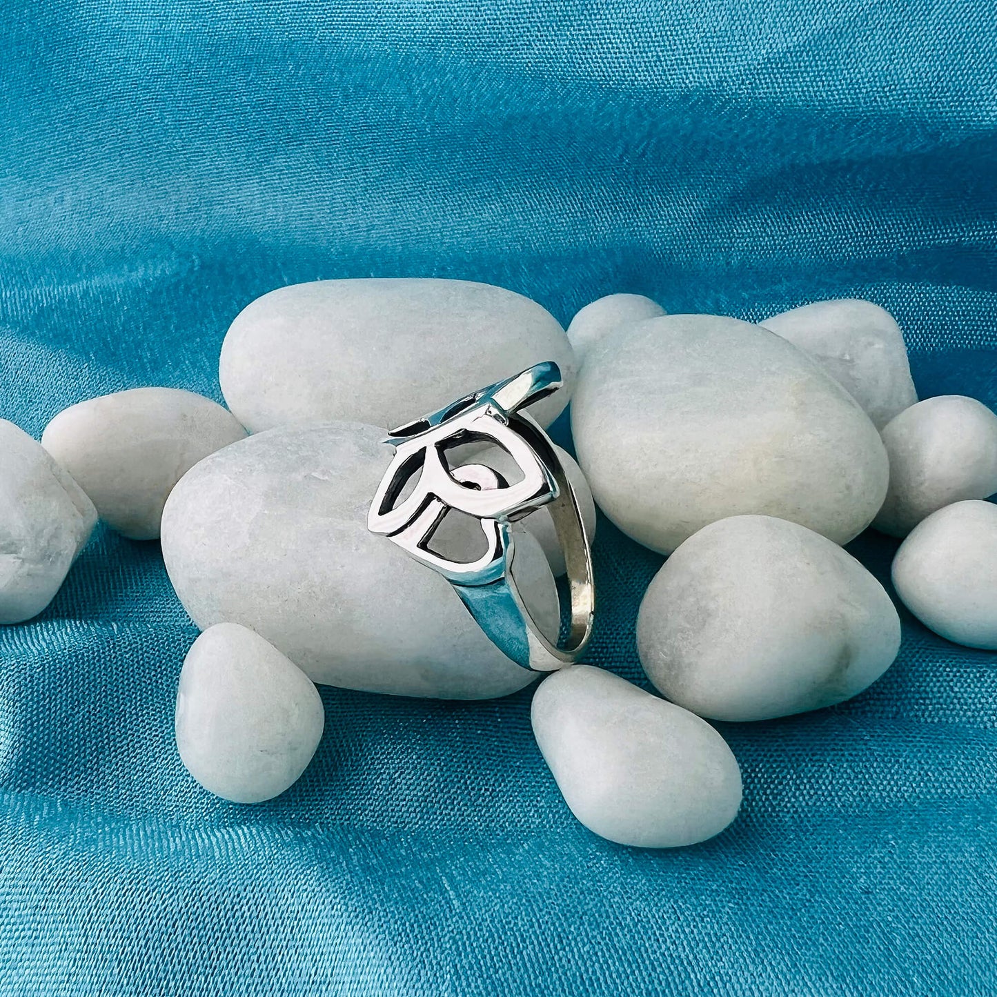 Butterfly Love Heart 925 Sterling Silver Ring - Gem Avenue