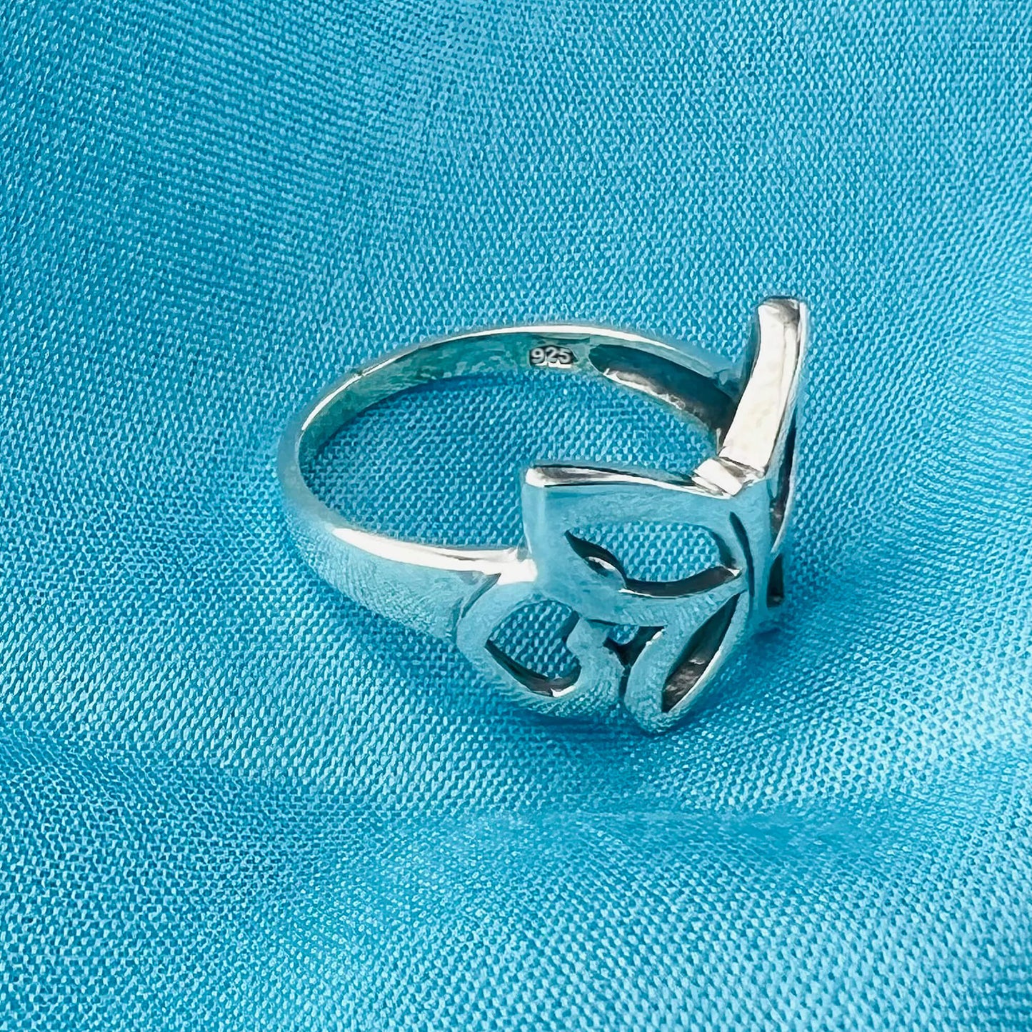 Butterfly Love Heart 925 Sterling Silver Ring - Gem Avenue