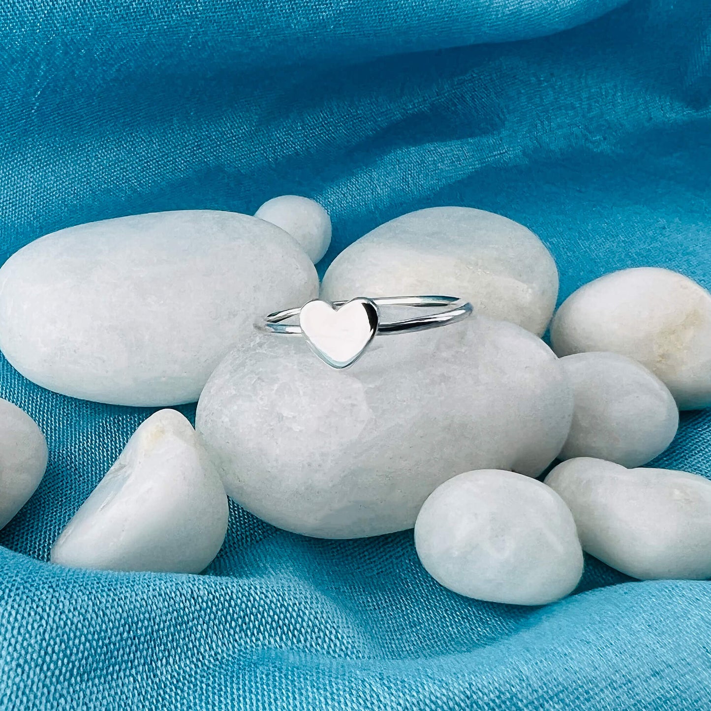 Love Heart 925 Sterling Silver Ring - Gem Avenue