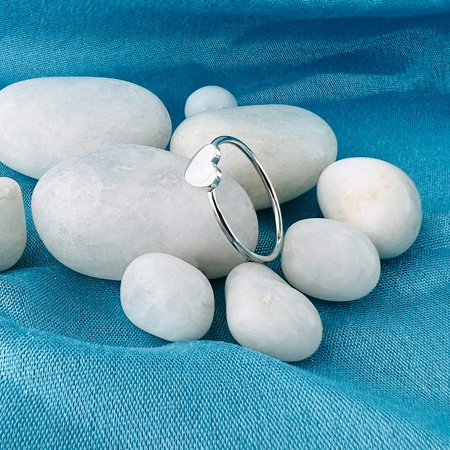 Love Heart 925 Sterling Silver Ring - Gem Avenue