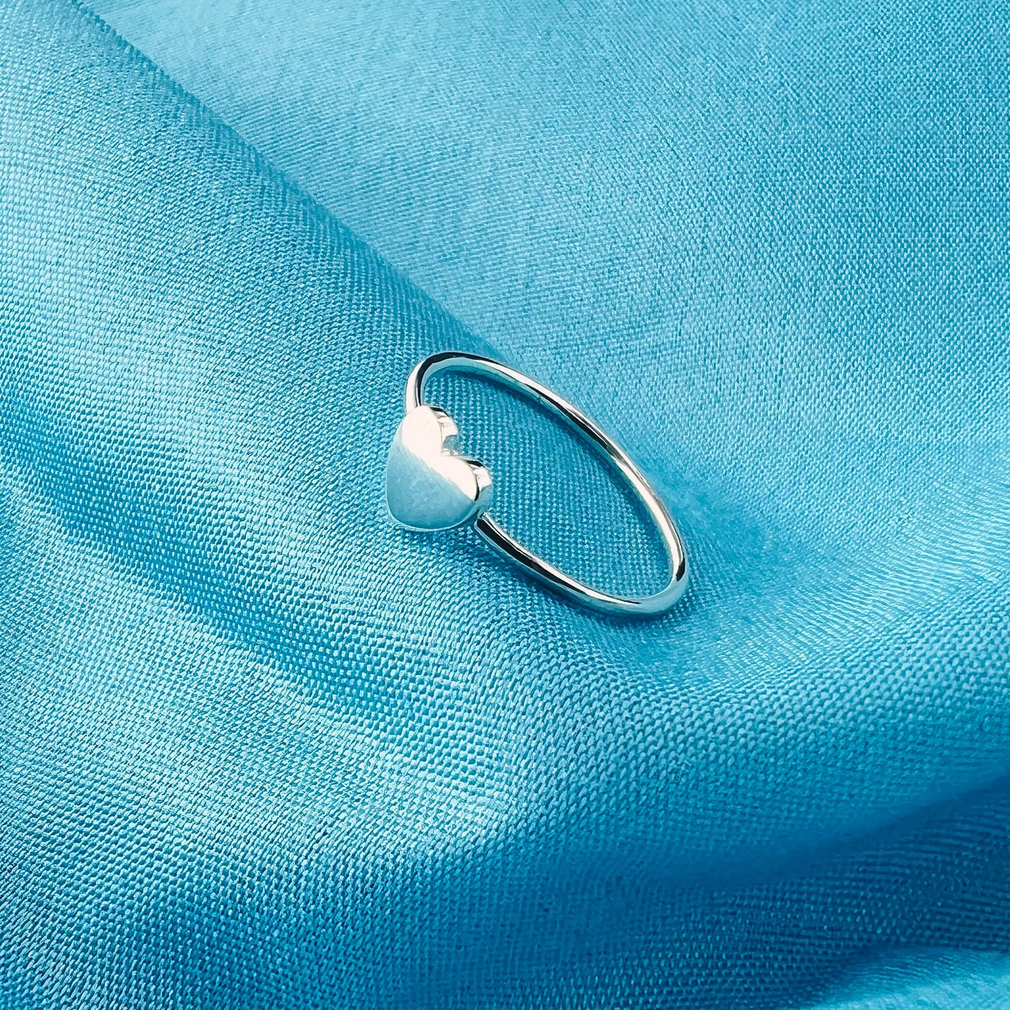 Love Heart 925 Sterling Silver Ring - Gem Avenue