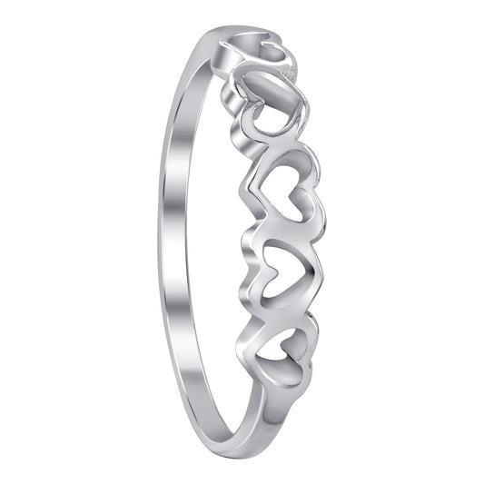 Love Heart 925 Sterling Silver Ring - Gem Avenue