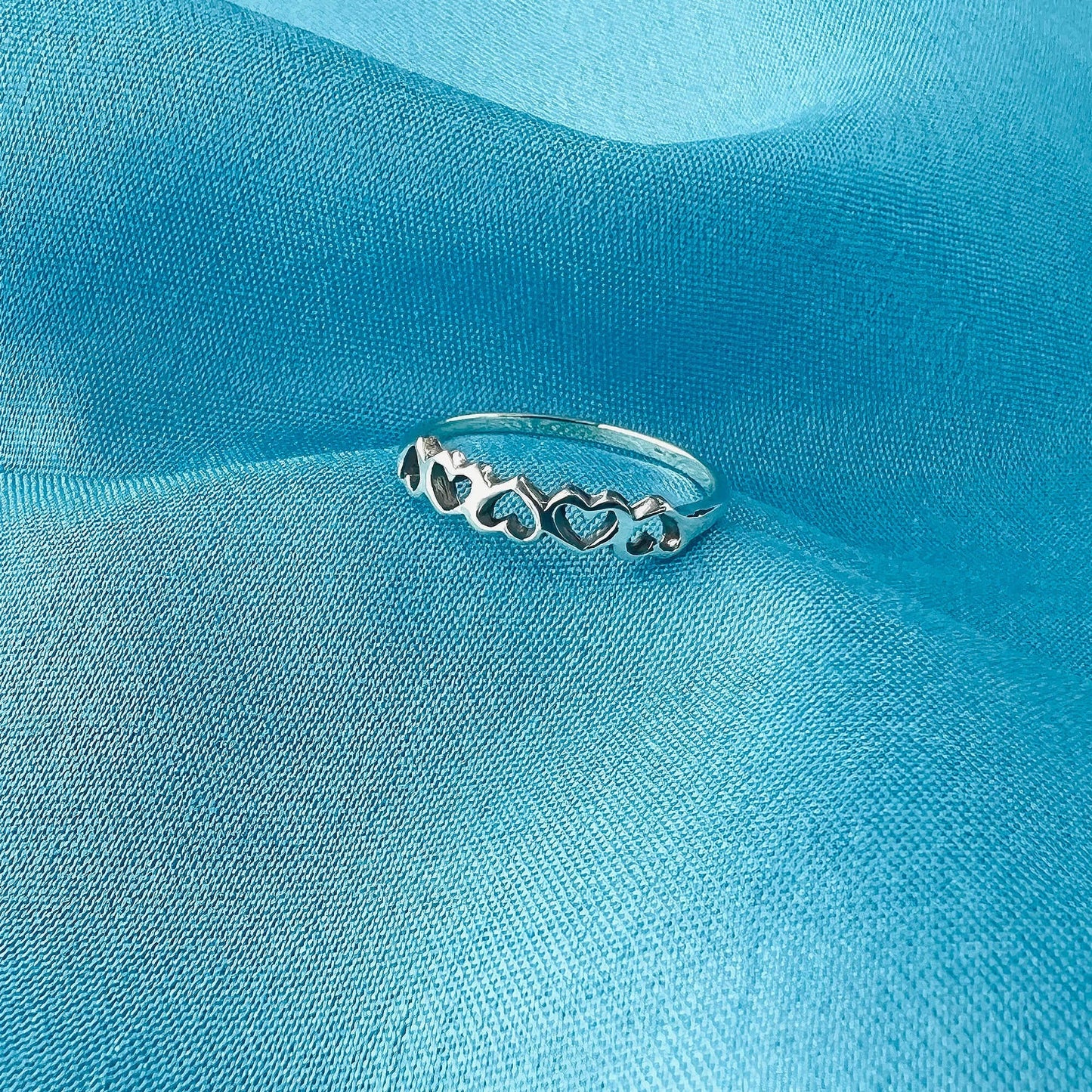 Love Heart 925 Sterling Silver Ring - Gem Avenue