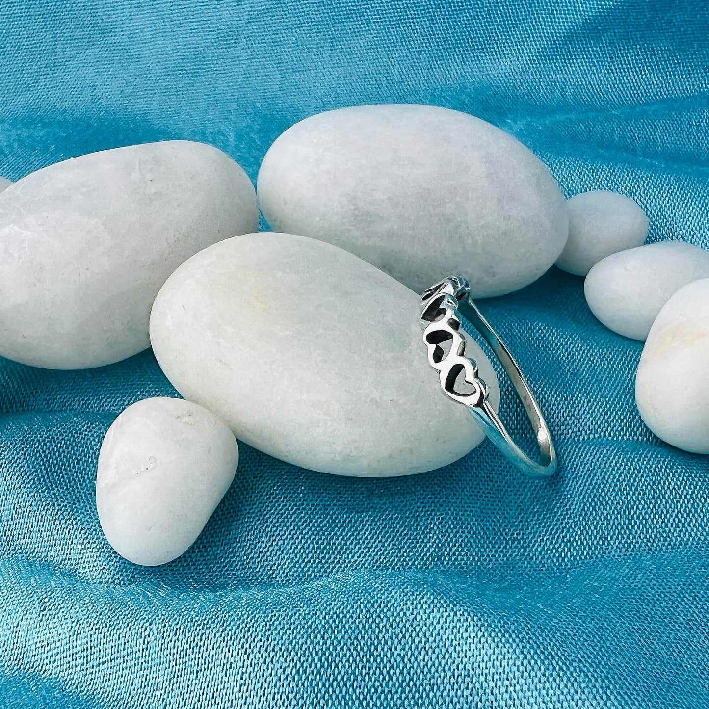 Love Heart 925 Sterling Silver Ring - Gem Avenue