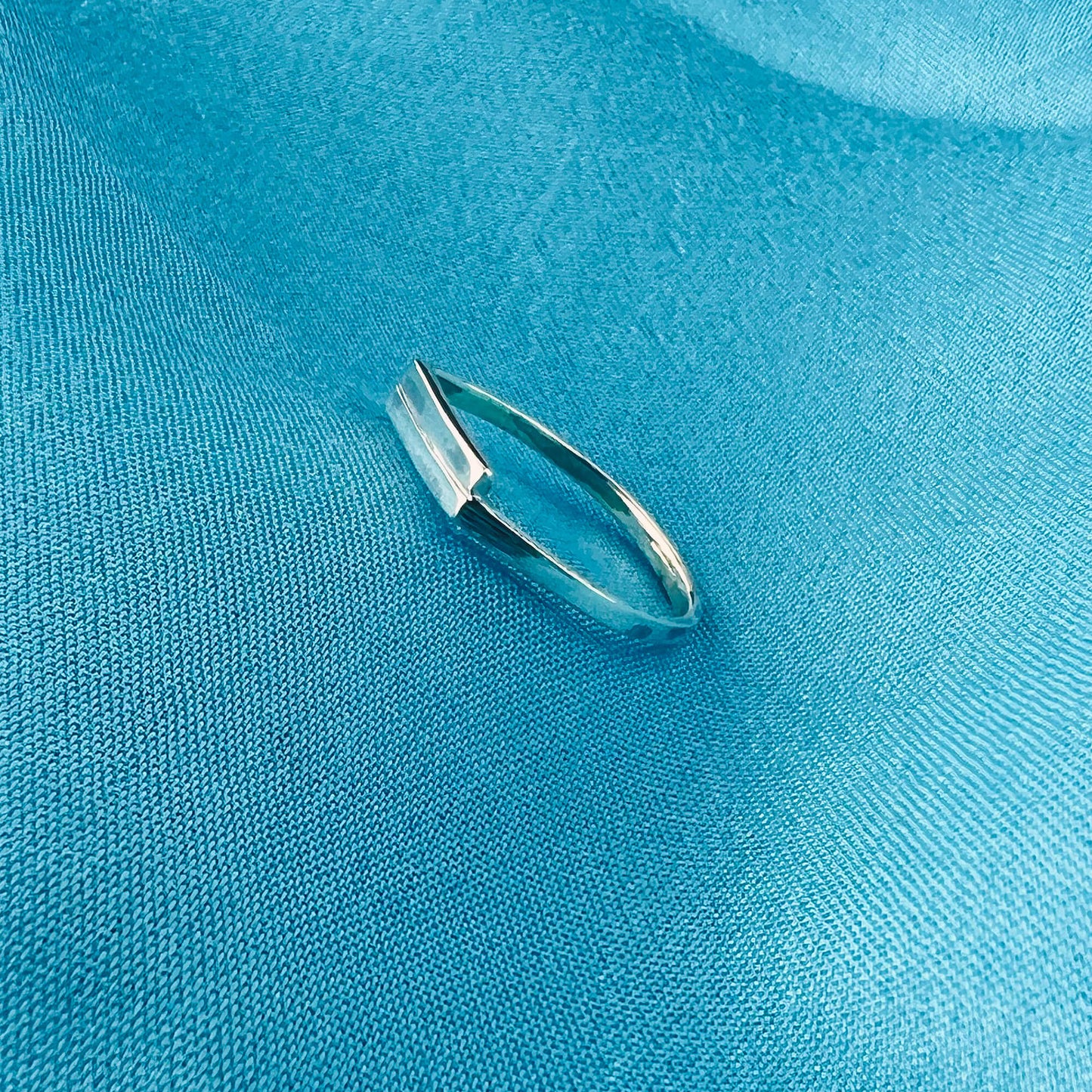 Parallel Classic Bar Shaped Polished 925 Sterling Silver Ring - Gem Avenue