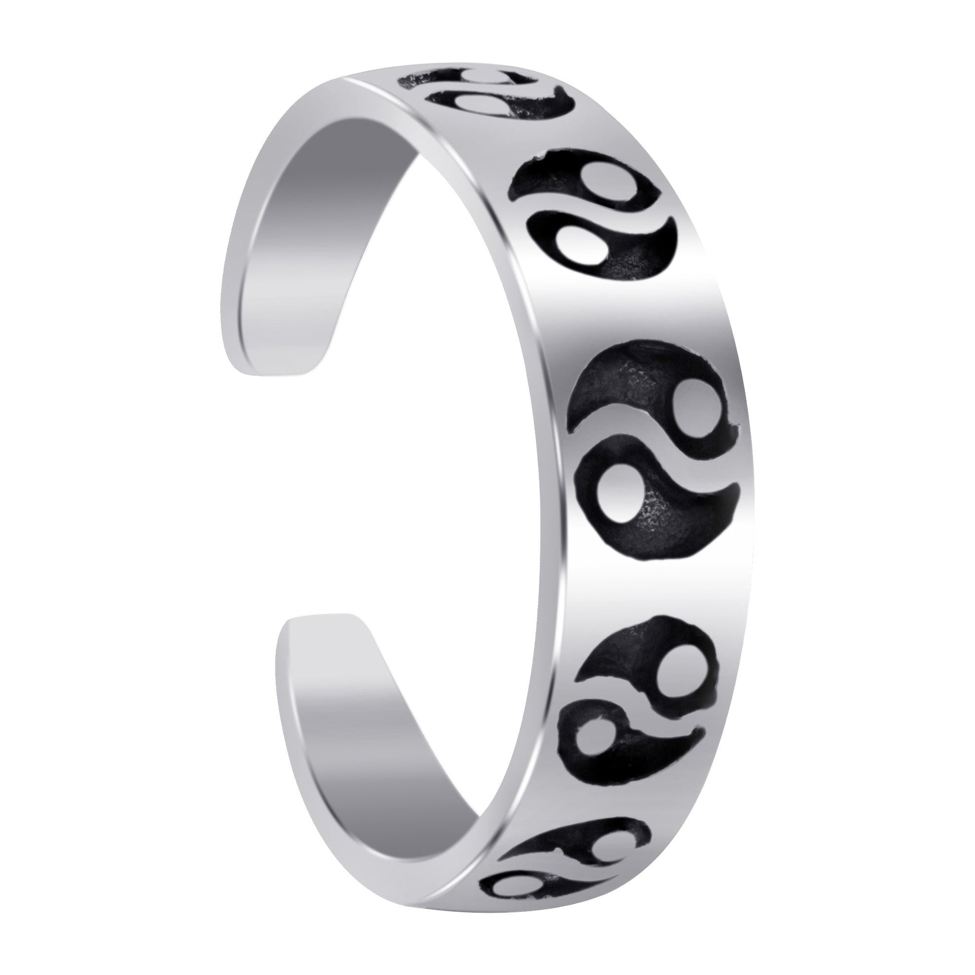 925 Sterling Silver Yin Yang Toe Ring - Gem Avenue