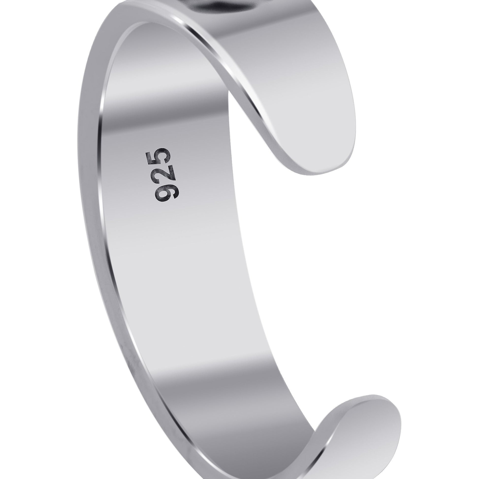 925 Sterling Silver Yin Yang Toe Ring - Gem Avenue