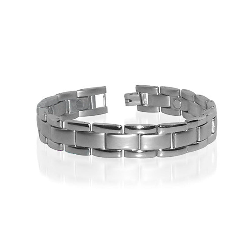 Quality Magnetic Mens Wide Bracelet For HIM 8.5 inches - Gem Avenue