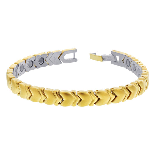 Golf Power Magnetic Therapy Stainless Steel Link Bracelet - Gem Avenue