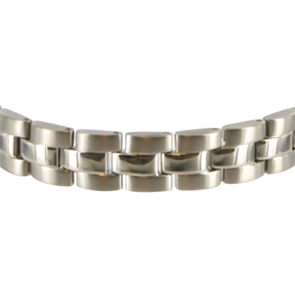 Magnetic Therapy Men's Titanium 8.5 inch Link Bracelet - Gem Avenue
