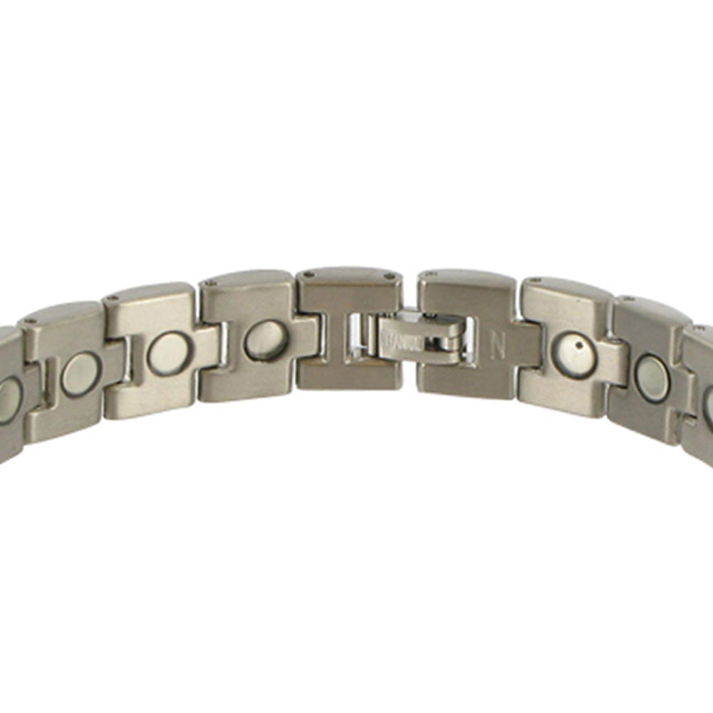 Magnetic Therapy Men's Titanium 8.5 inch Link Bracelet - Gem Avenue