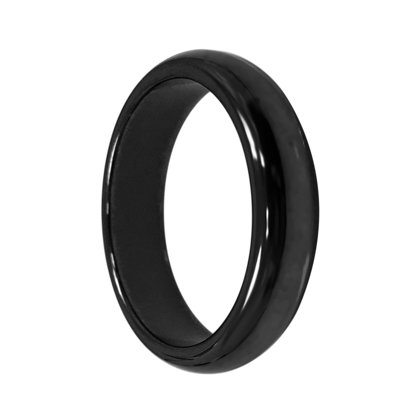 6mm Simulated Hematite Band Ring
