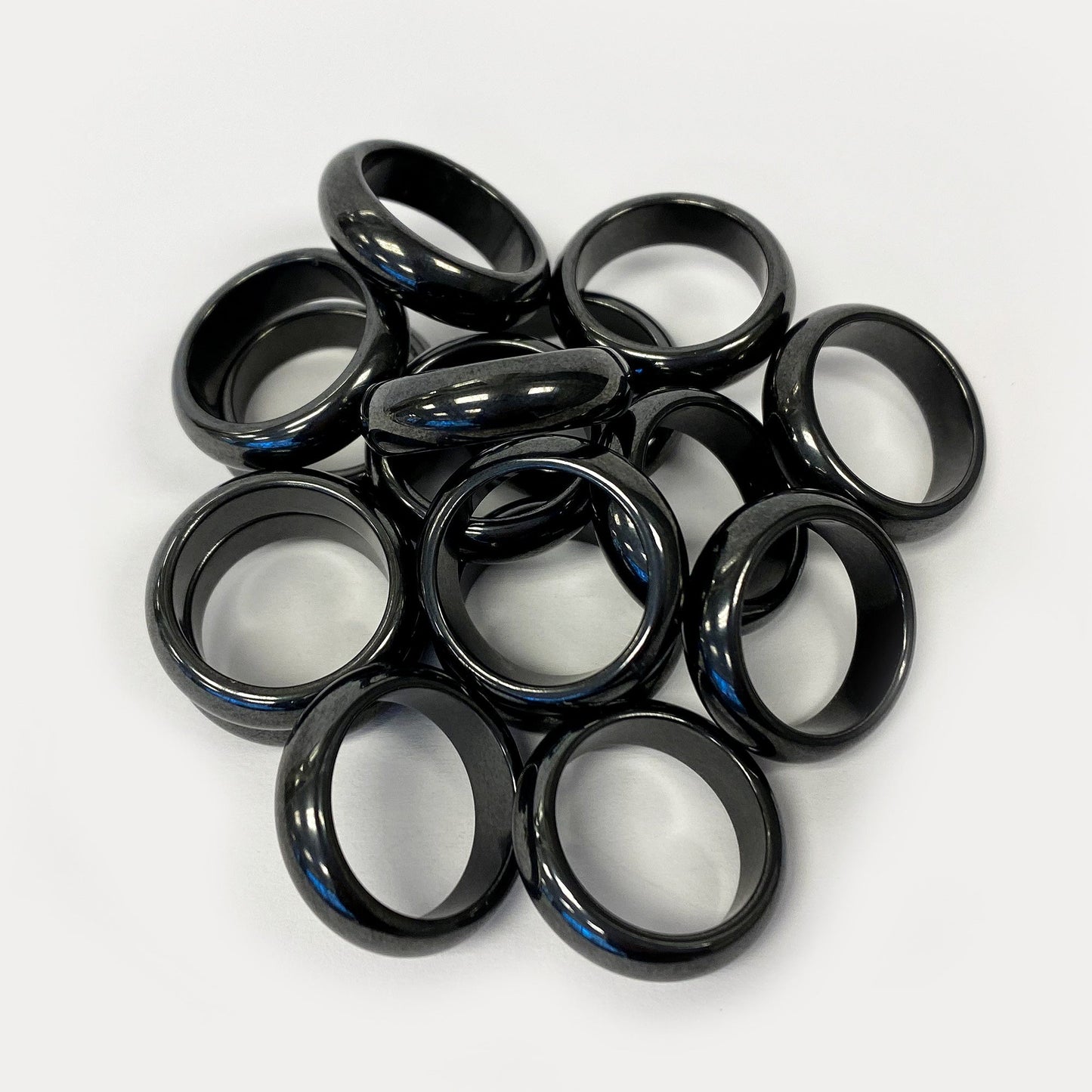 6mm Simulated Hematite Band Ring