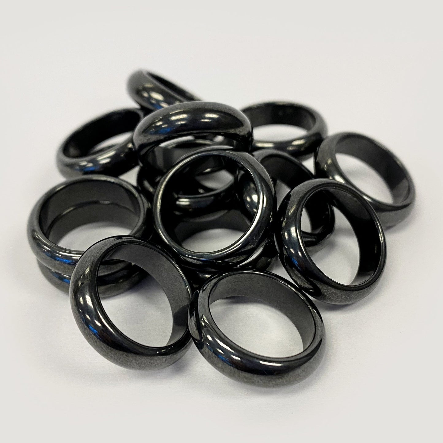 6mm Simulated Hematite Band Ring