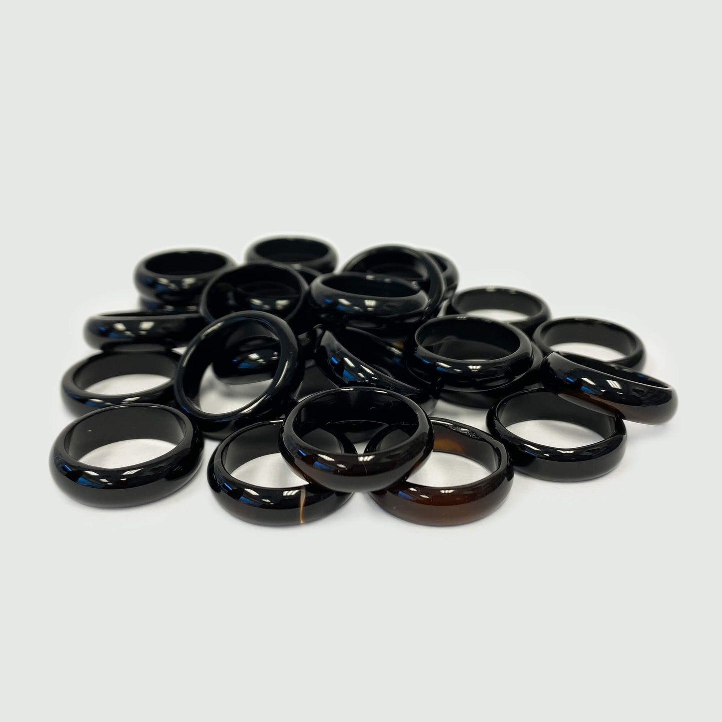 Black Onyx Gemstone 6mm Unisex Band Gem Avenue