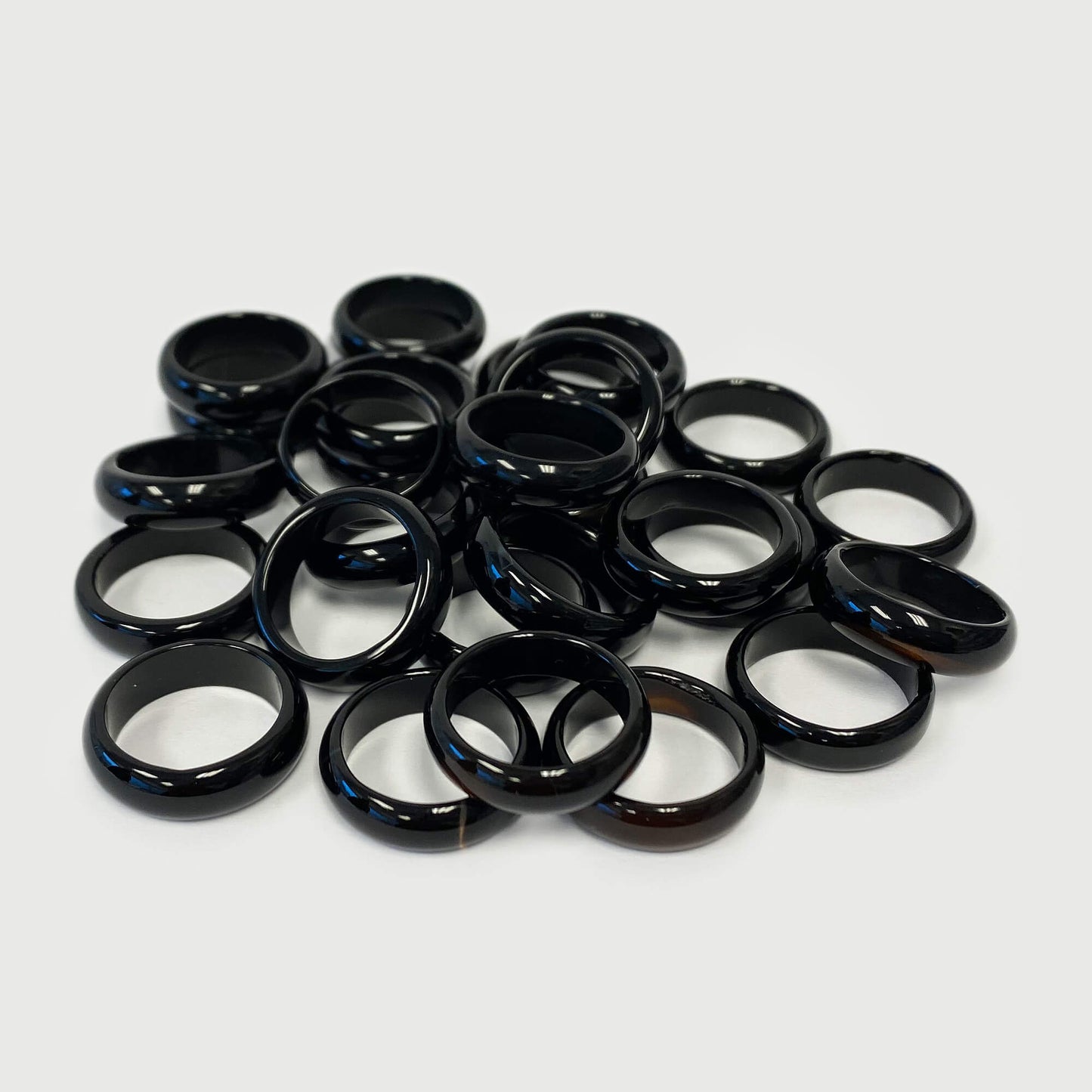Black Onyx Gemstone 6mm Unisex Band Gem Avenue