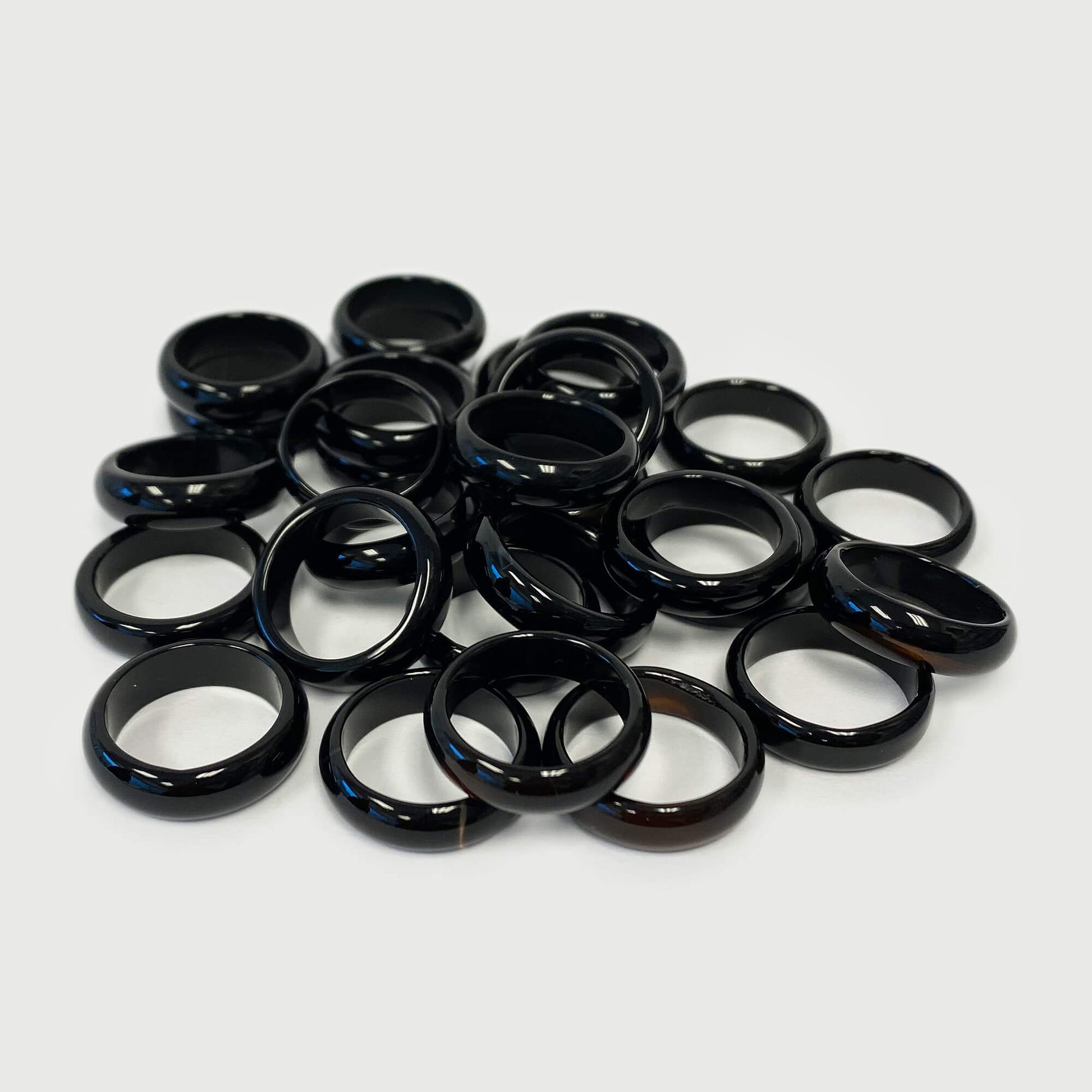 Black Onyx Gemstone 6mm Unisex Band Gem Avenue