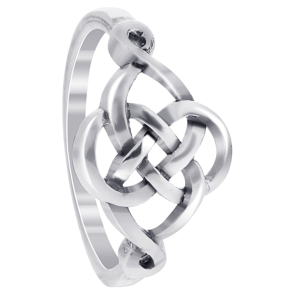 925 Sterling Silver Celtic Knot Design Ring - Gem Avenue