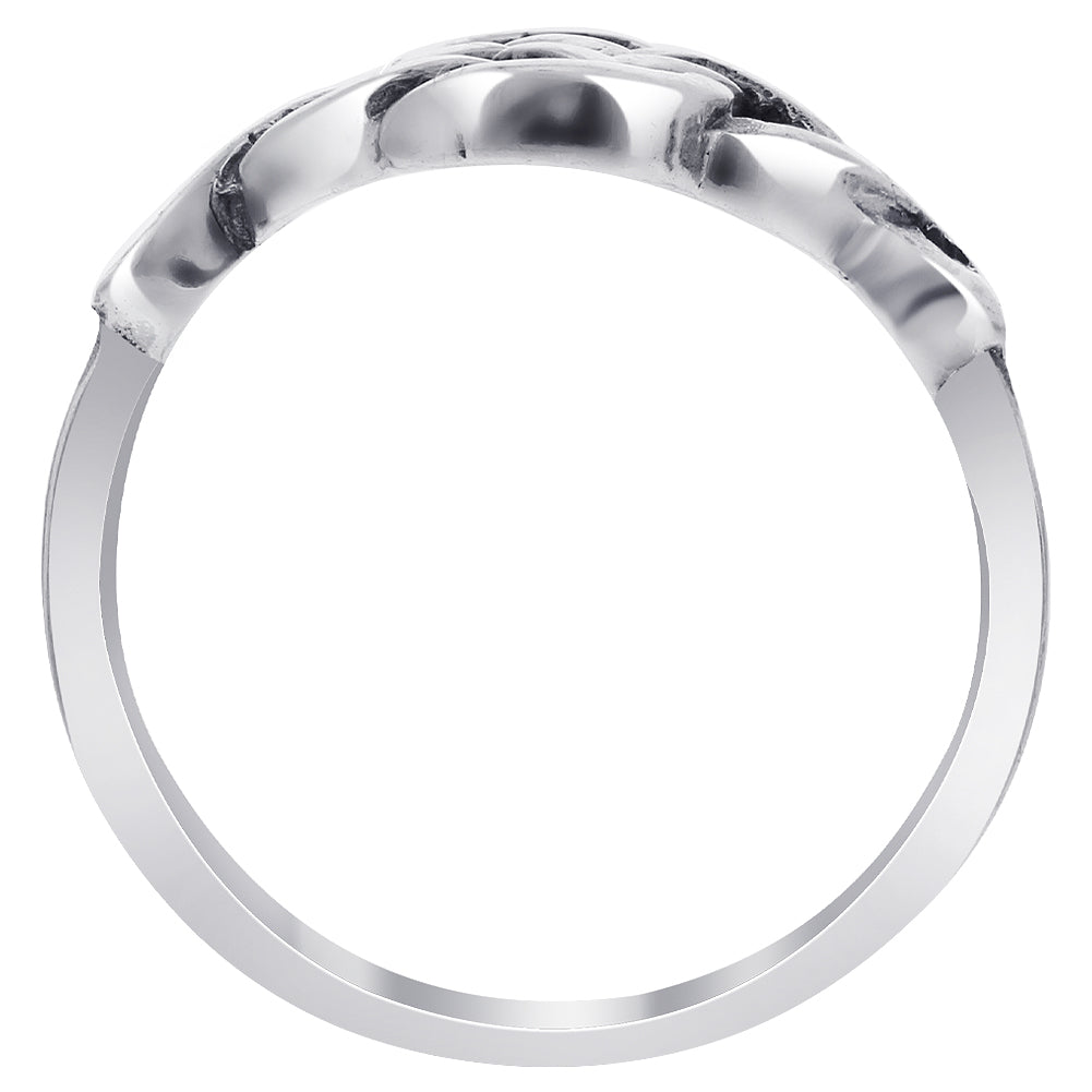 925 Sterling Silver Celtic Knot Design Ring - Gem Avenue