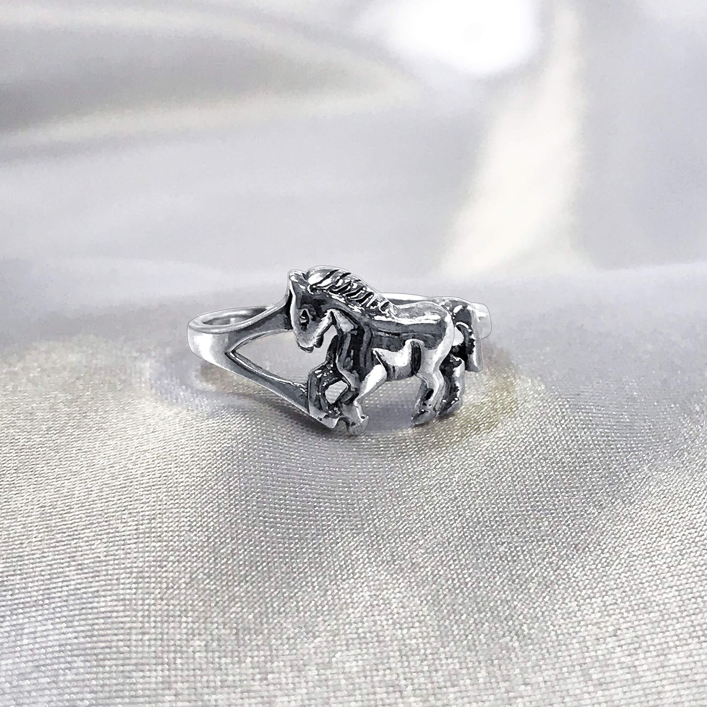 Horse Pony 925 Sterling Silver Ring - Gem Avenue