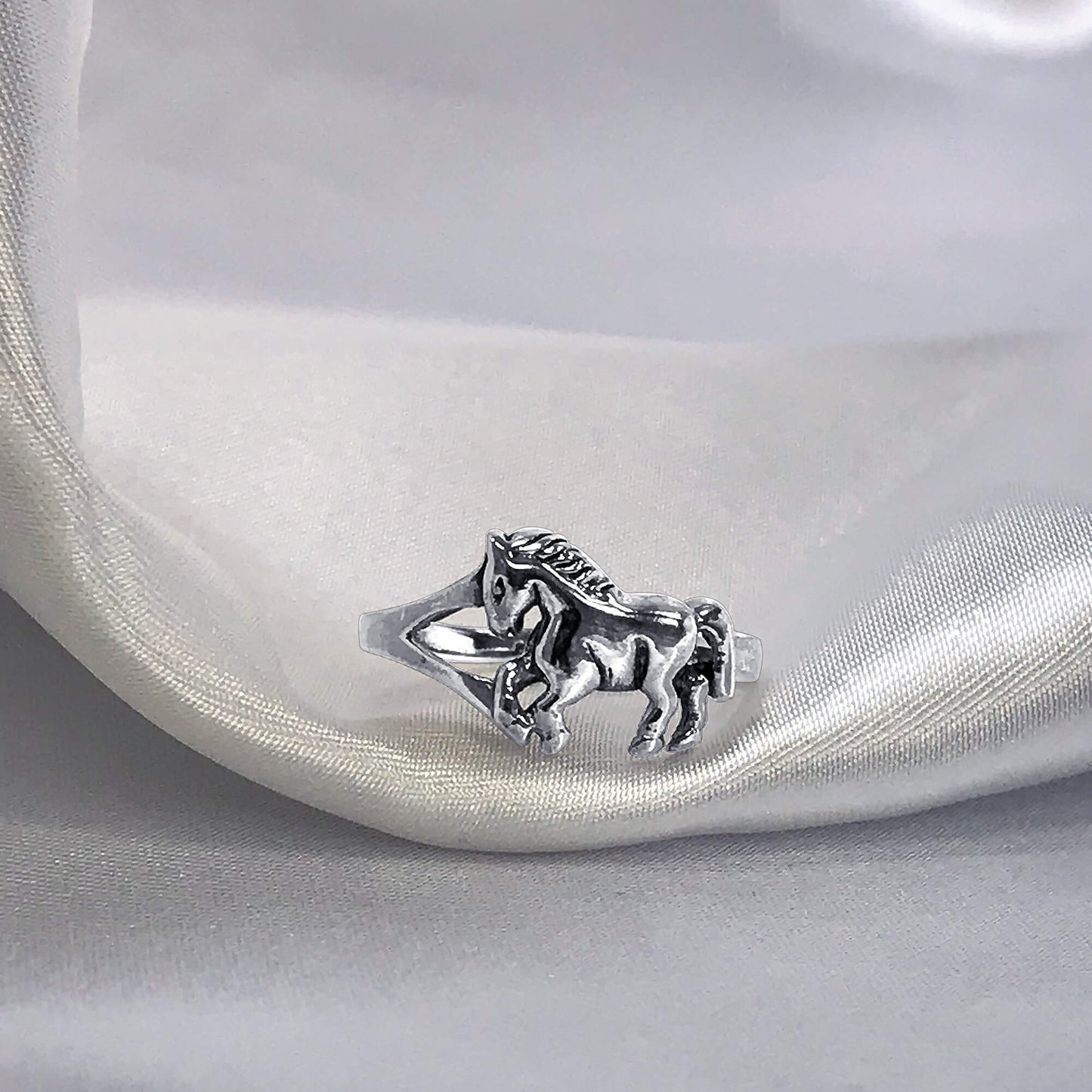 Horse Pony 925 Sterling Silver Ring - Gem Avenue
