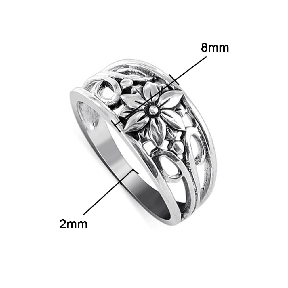 .925 Sterling Silver Celtic Knot Design Ring - Gem Avenue