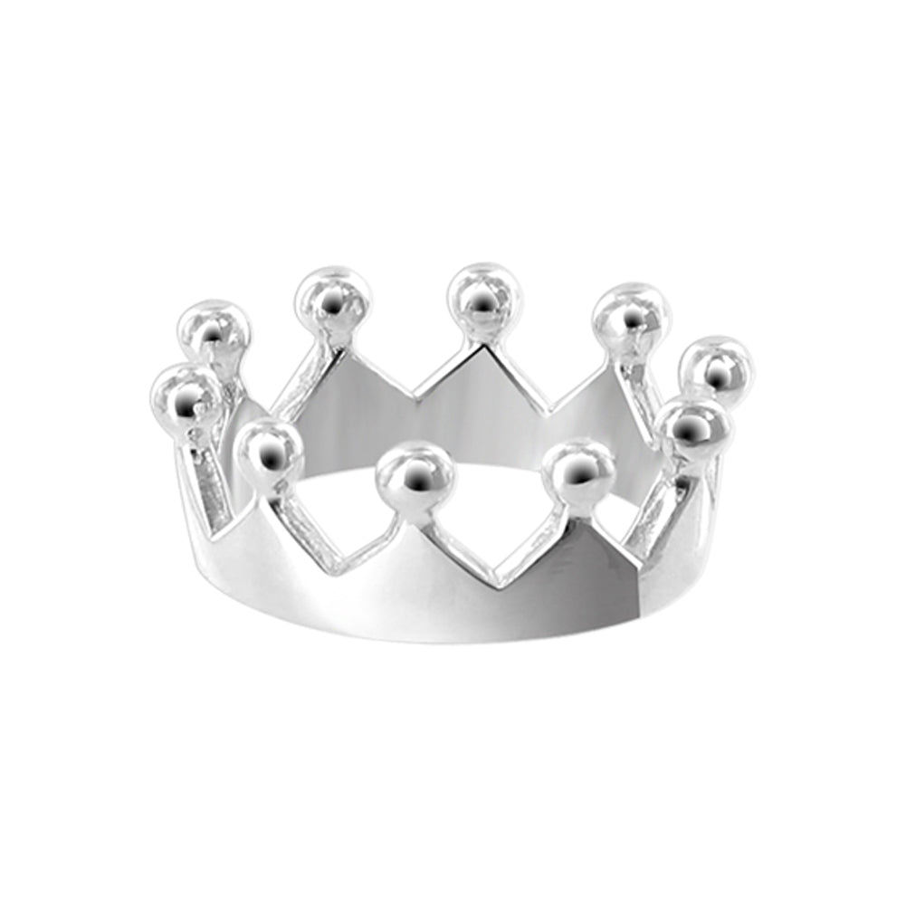 925 Sterling Silver Crown Ring - Gem Avenue