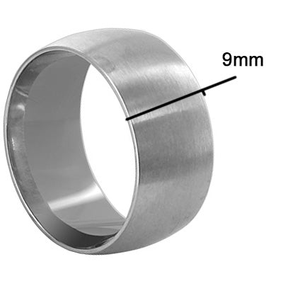 Stainless Steel Engravable Plain Band Ring - Gem Avenue