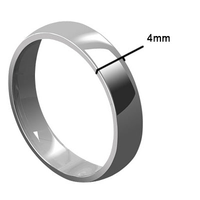 Stainless Steel Plain Band Ring - Gem Avenue
