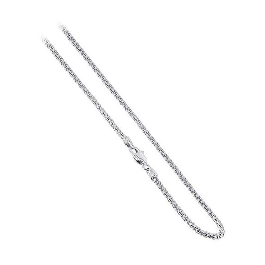 Italian 925 Sterling Silver Popcorn Chain Necklace - Gem Avenue