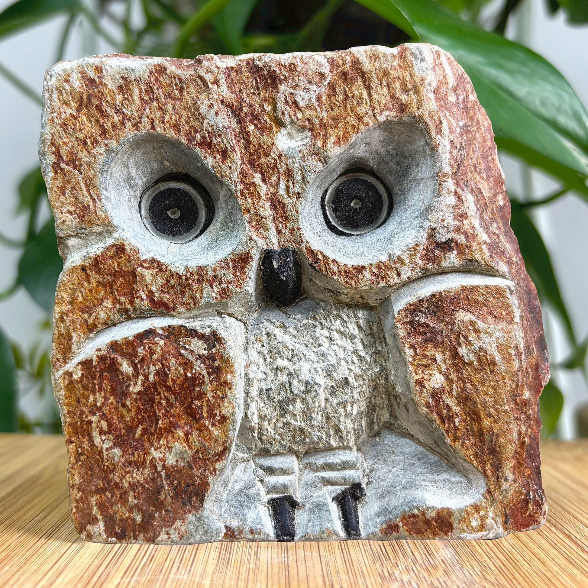 Serpentine Owl Figurine  Gem Avenue