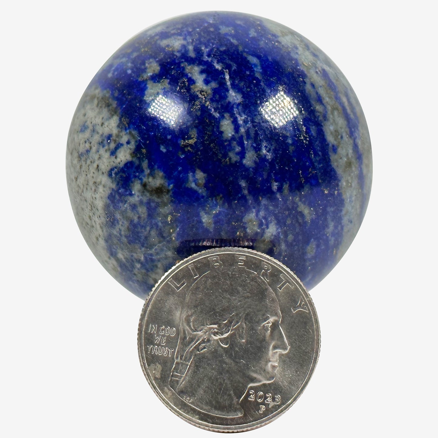 Polished Lapis Lazuli Crystal Sphere Decor Ball - Gem Avenue