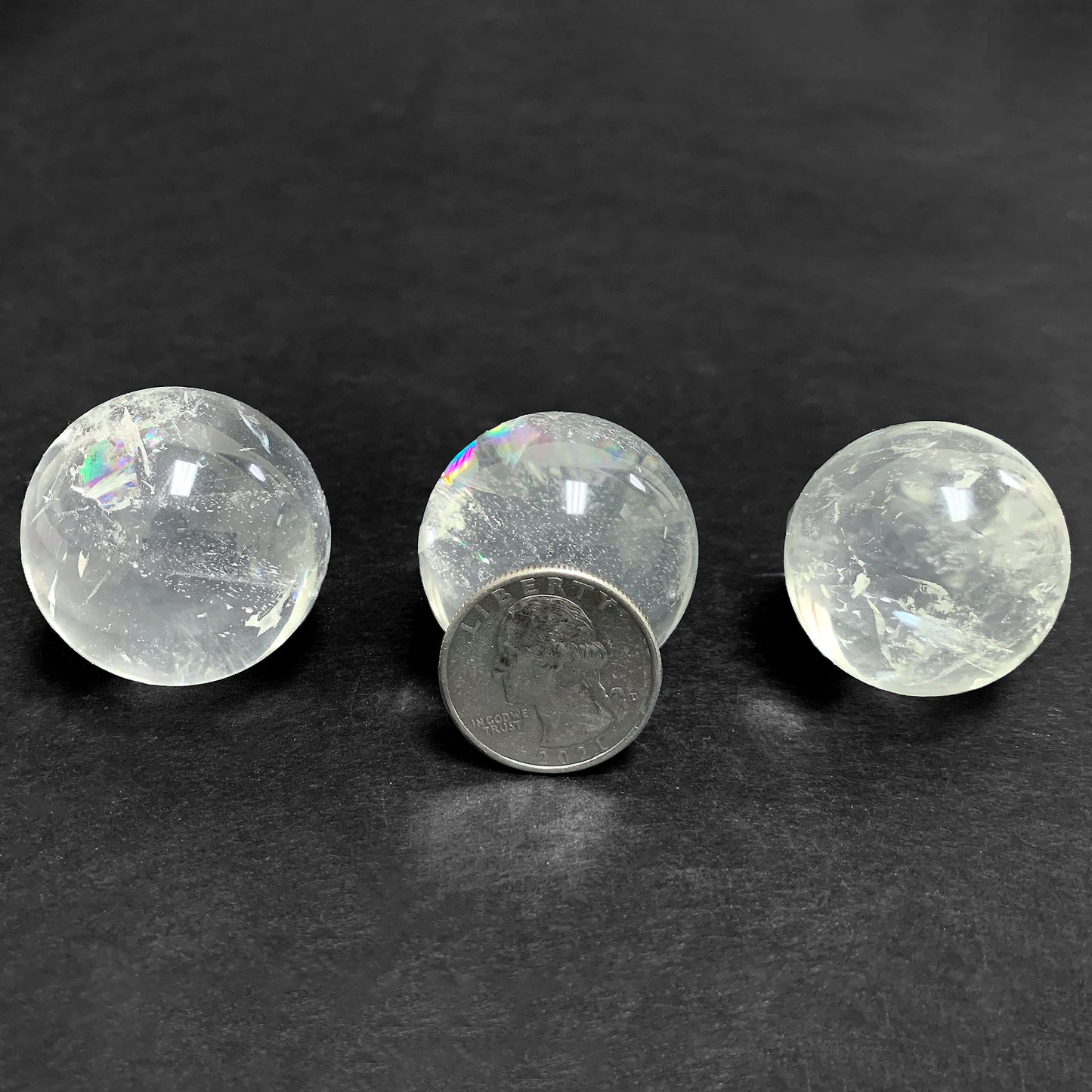 Polished Clear Quartz Crystal Sphere Decor Ball - Gem Avenue