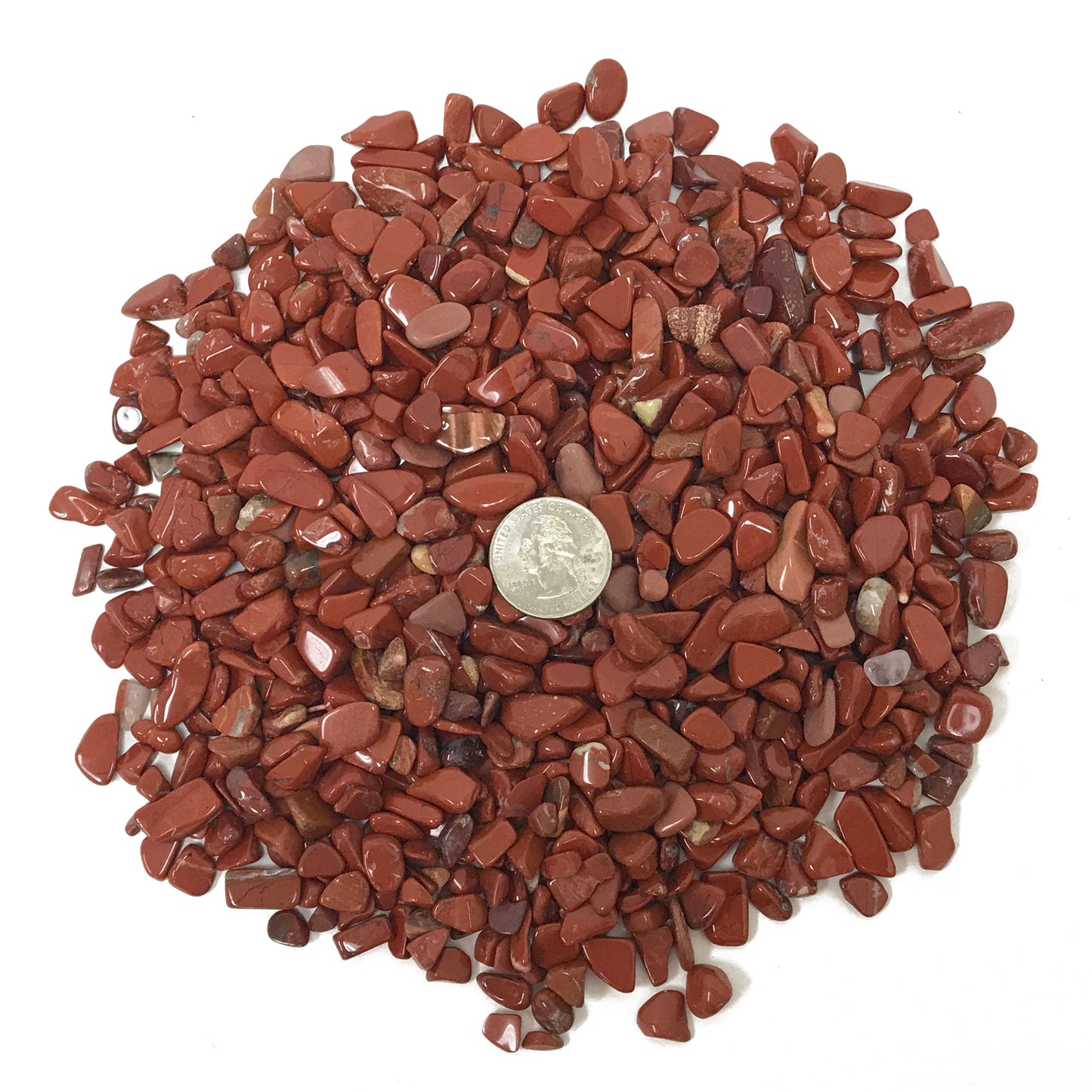 Natural Red Jasper Tumbled Chips - Gem Avenue